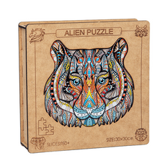 Wolf Eagle Elephant Lion Animal Wooden Puzzle Irregular Puzzle