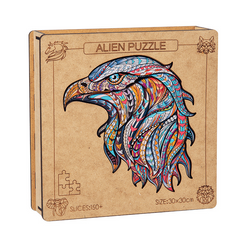 Wolf Eagle Elephant Lion Animal Wooden Puzzle Irregular Puzzle