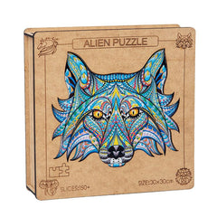 Wolf Eagle Elephant Lion Animal Wooden Puzzle Irregular Puzzle