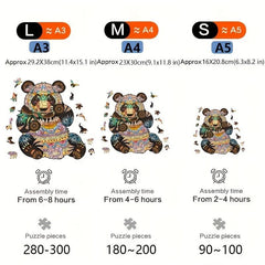 Panda Shape Puzzle Irregular Animal Puzzle Pieces KY9161