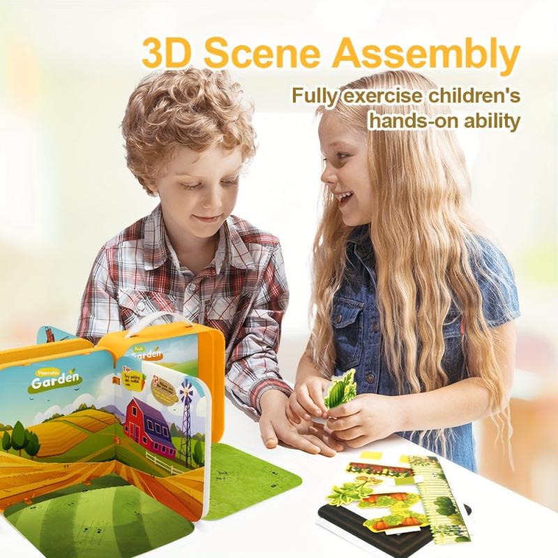3D Farm Puzzle DIY Toy for Kids 3-6 Years Old