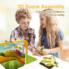 3D Farm Puzzle DIY Toy for Kids 3-6 Years Old