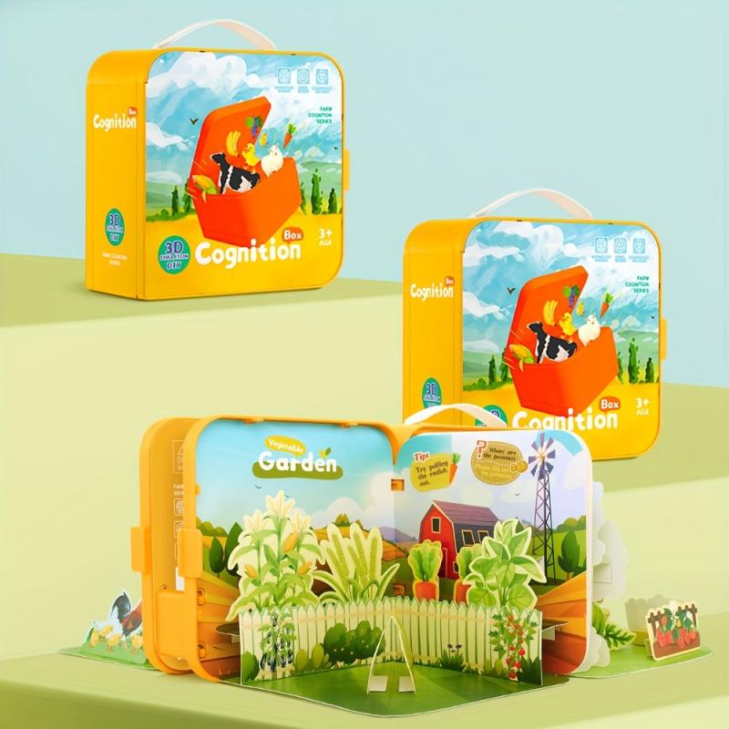 3D Farm Puzzle DIY Toy for Kids 3-6 Years Old