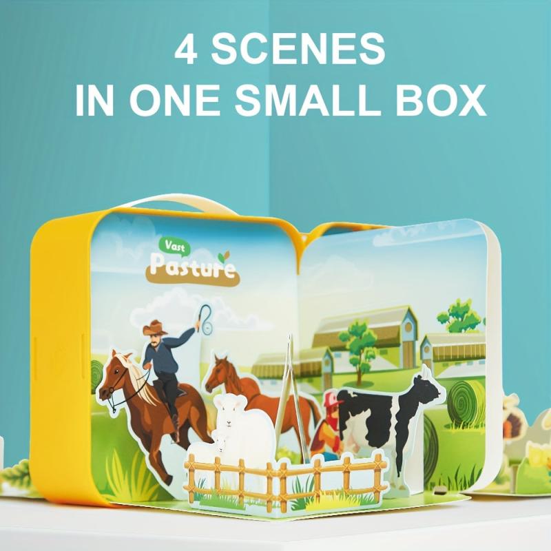 3D Farm Puzzle DIY Toy for Kids 3-6 Years Old