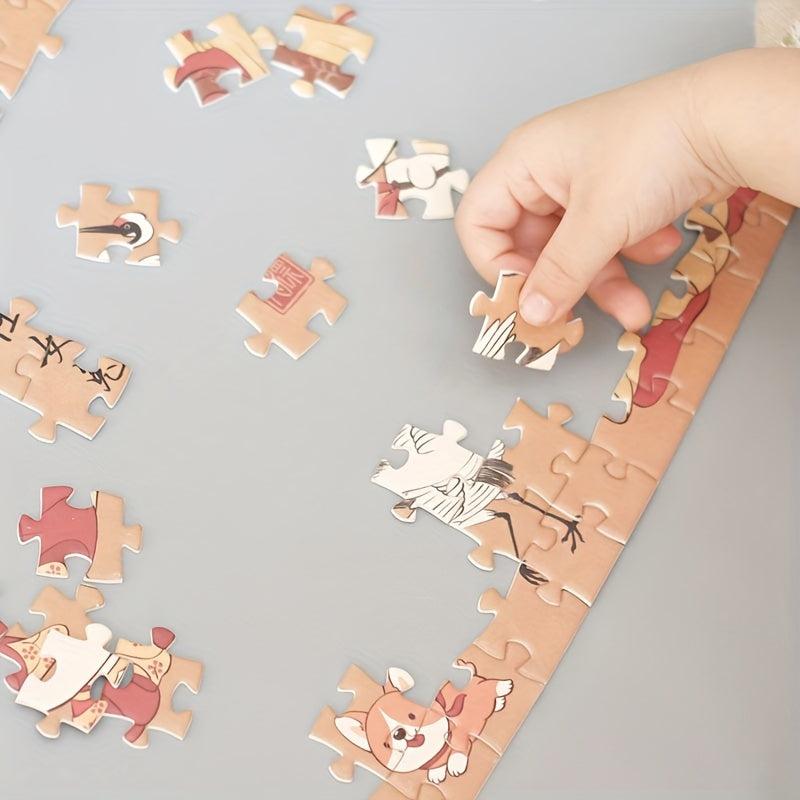 369-Piece Oriental Ancient Puzzle Rabbit Shape Toy