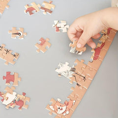 369-Piece Oriental Ancient Puzzle Rabbit Shape Toy
