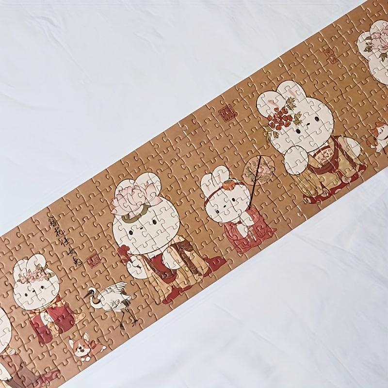 369-Piece Oriental Ancient Puzzle Rabbit Shape Toy