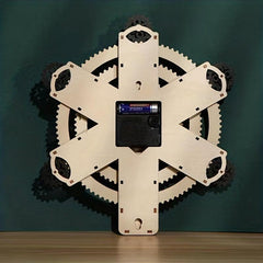 3D Wooden Puzzle Assembling Toy Calendar Wall Clock Perpetual Calendar