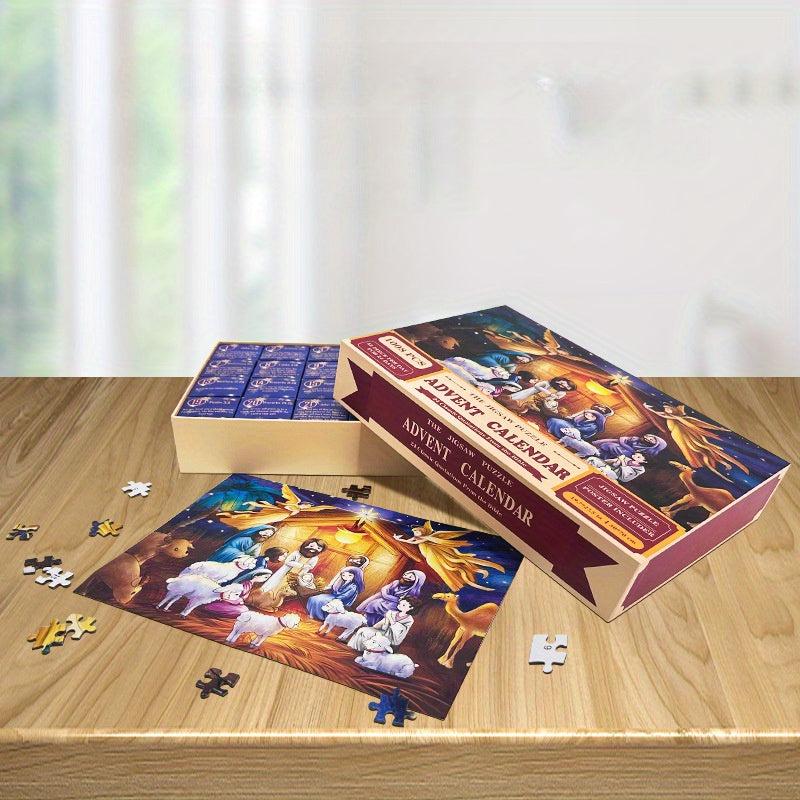 Advent Calendar Christmas Puzzle 24 Parts 1008 Pieces Puzzle