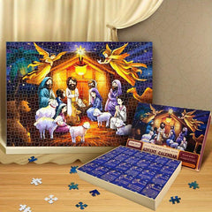 Advent Calendar Christmas Puzzle 24 Parts 1008 Pieces Puzzle