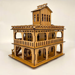 3D Wooden Puzzle Building Model Kit Wood Creative Building Puzzles Assembly