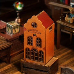 DIY Cabin Building Blocks Small Town Hand assembled Mini Toy Model