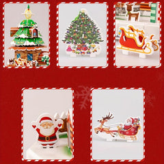3D Puzzle Model Christmas Tree House Decoration Desk Decoration