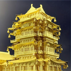 3D Metal Puzzle Ancient Architecture Yuejiang Tower DIY Jigsaw Puzzle