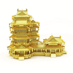 3D Metal Puzzle Ancient Architecture Yuejiang Tower DIY Jigsaw Puzzle