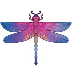 Colorful Dragonfly Wooden Puzzle in Box