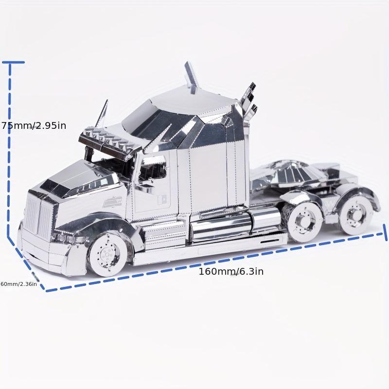 Truck 3D Metal Assembly Model Puzzle DIY Decoration Ornament Gift