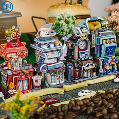 MU Global Travel Europe Series Metal Model Puzzles for Girlfriend & Children