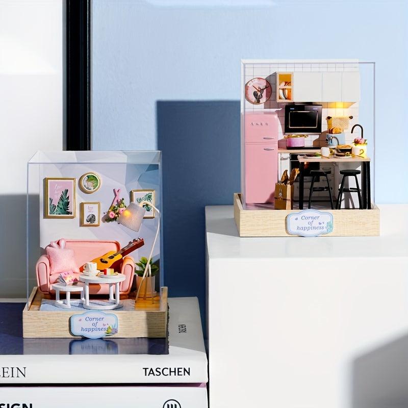 3D House Puzzle DIY Kitchen Bedroom Girl Toy Gift