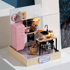 3D House Puzzle DIY Kitchen Bedroom Girl Toy Gift