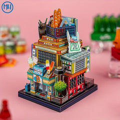 MU Global Travel Asia Metal Assembly Model Puzzle Gift