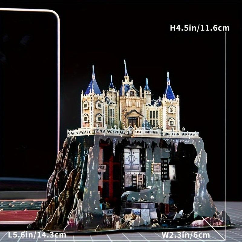 3D Metal Assembled Toy Castle Model Puzzle Game Building Manor Hand Model