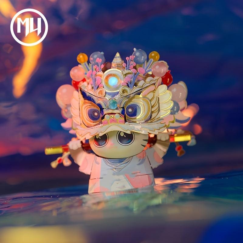 MU Cat Cat Paradise Metal Assembled Model Puzzle Gift