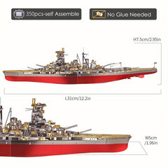 Piececool 3D Metal Battleship Model Kits - Great Birthday Gift