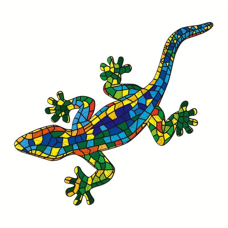 Plaid Lizard Jigsaw Puzzle Fun Challenge
