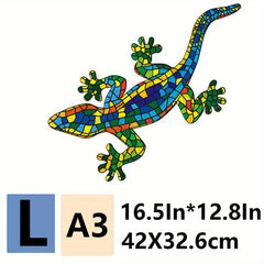 Plaid Lizard Jigsaw Puzzle Fun Challenge
