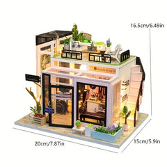 DIY 3D Jigsaw Model Building Kit Assembly House Doll House Mini Home Kit
