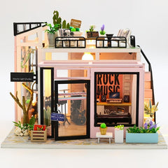 DIY 3D Jigsaw Model Building Kit Assembly House Doll House Mini Home Kit
