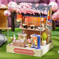 Mini Coffee House Model Kit with Furniture & Decorations