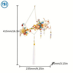 3D Metal Puzzle Hairpin DIY Hanfu Accessory Gift for Girlfriend