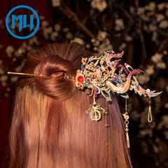 3D Metal Puzzle Hairpin DIY Hanfu Accessory Gift for Girlfriend