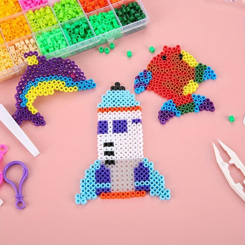 500 Piece Fuse Beads Kit 48 Colors DIY Arts & Crafts Educational Toys