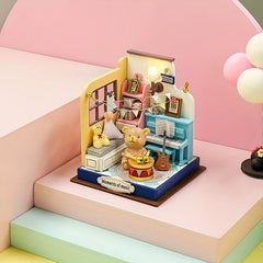 Mini House Model DIY Kit 2 Styles Ready to Decorate