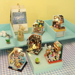 Mini House Model DIY Kit 2 Styles Ready to Decorate