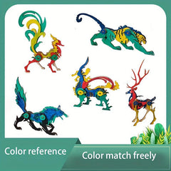 3D Animal Puzzle DIY Toy Wooden Decoration