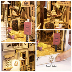Wooden DIY Bookends with Lights for Home Decor