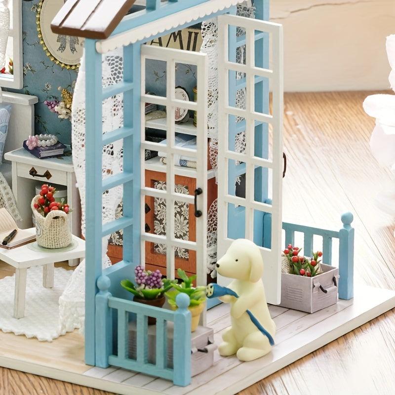 3D Jigsaw Puzzle Cabin Model House DIY Creative Birthday Gift Toy