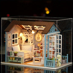 3D Jigsaw Puzzle Cabin Model House DIY Creative Birthday Gift Toy
