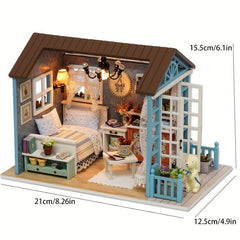 3D Jigsaw Puzzle Cabin Model House DIY Creative Birthday Gift Toy