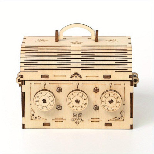 3D Wooden Puzzle Combination Box Educational Toy