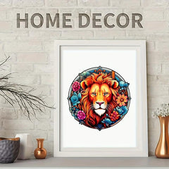 Wooden Lion Jigsaw Puzzle Gift Irregular Shape Adult Stress Reduction Game