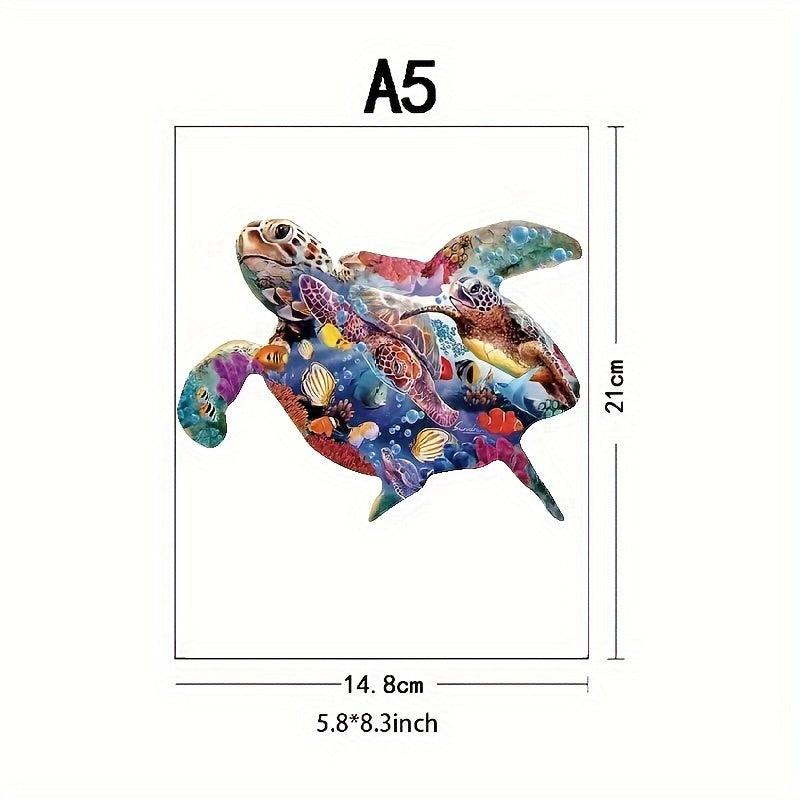 Sea Turtle Wooden Puzzle Toy Unique Wooden Puzzle Game For Adults And Children