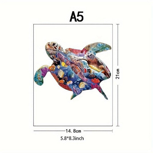 Sea Turtle Wooden Puzzle Toy Unique Wooden Puzzle Game For Adults And Children