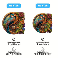 Tropical Serenade Parrot Yin Yang Wood Puzzle Harmony For All Ages