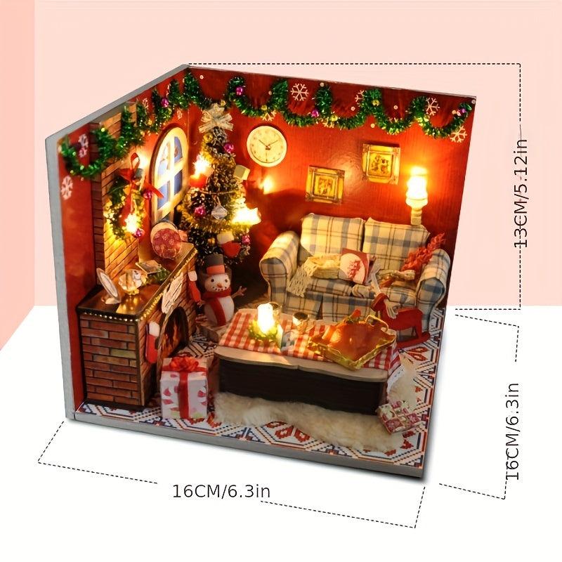3D Christmas House Puzzle DIY Creative Toy Gift