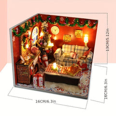 3D Christmas House Puzzle DIY Creative Toy Gift